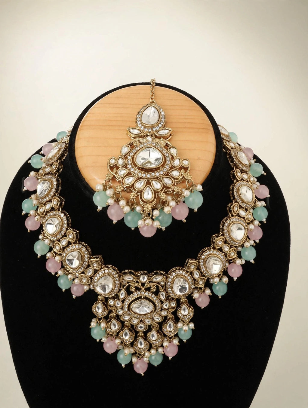 Indian-bridal set in Kundan